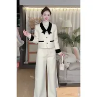 【WY】怦然心动~原版设计冬季甜美气质轻奢新年90羽绒小香风套装