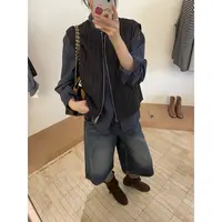 新款韩版简约竖条纹纯色时尚马夹MJ88023