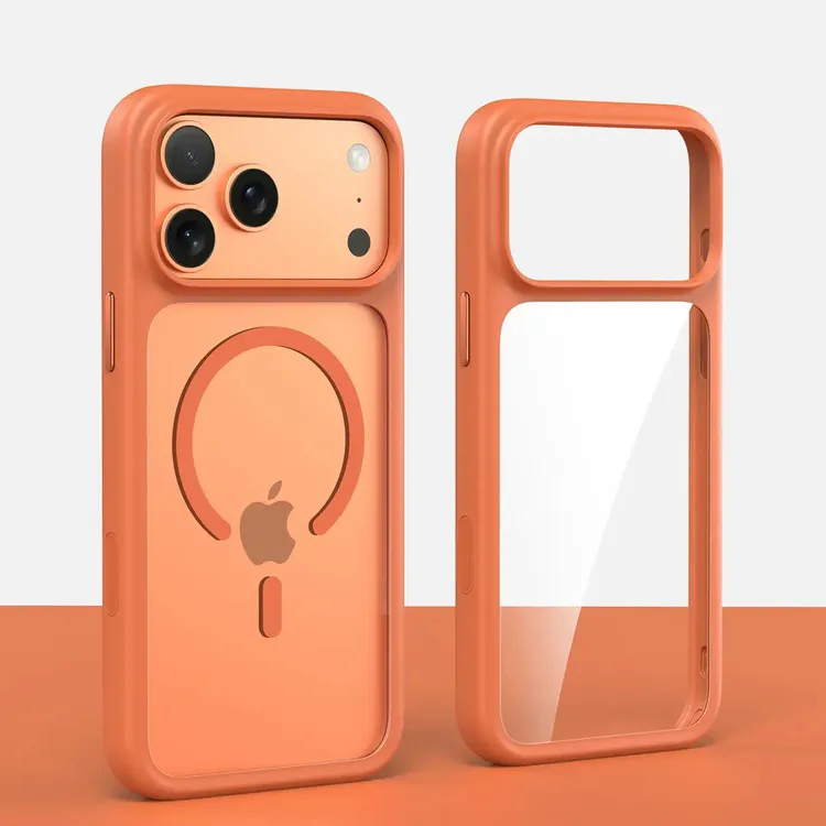 适用苹果17ProMax手机壳透明磁吸iPhone17超薄全包AI相机按键保护