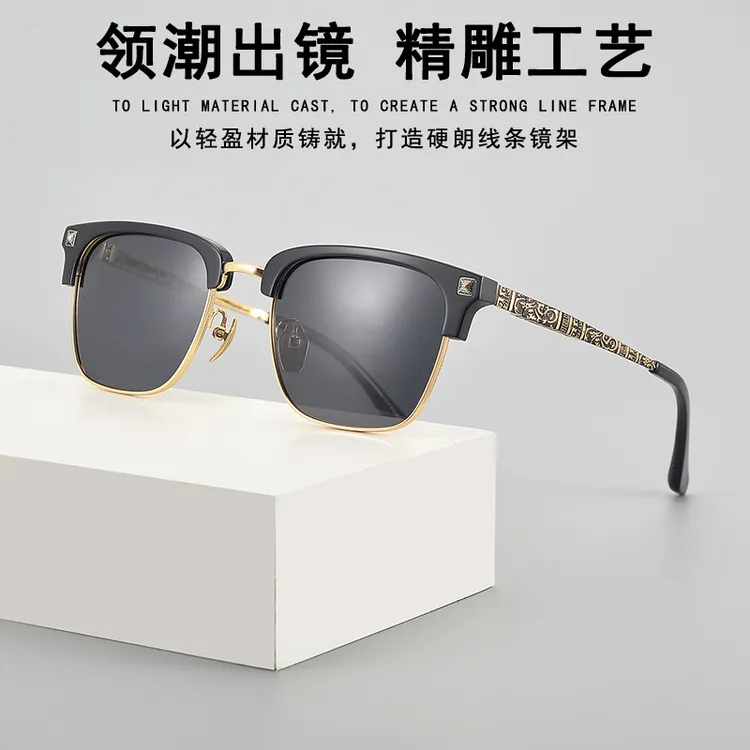 2025新款潮流眼镜男士偏光墨镜司机专用防紫外线开车太阳镜