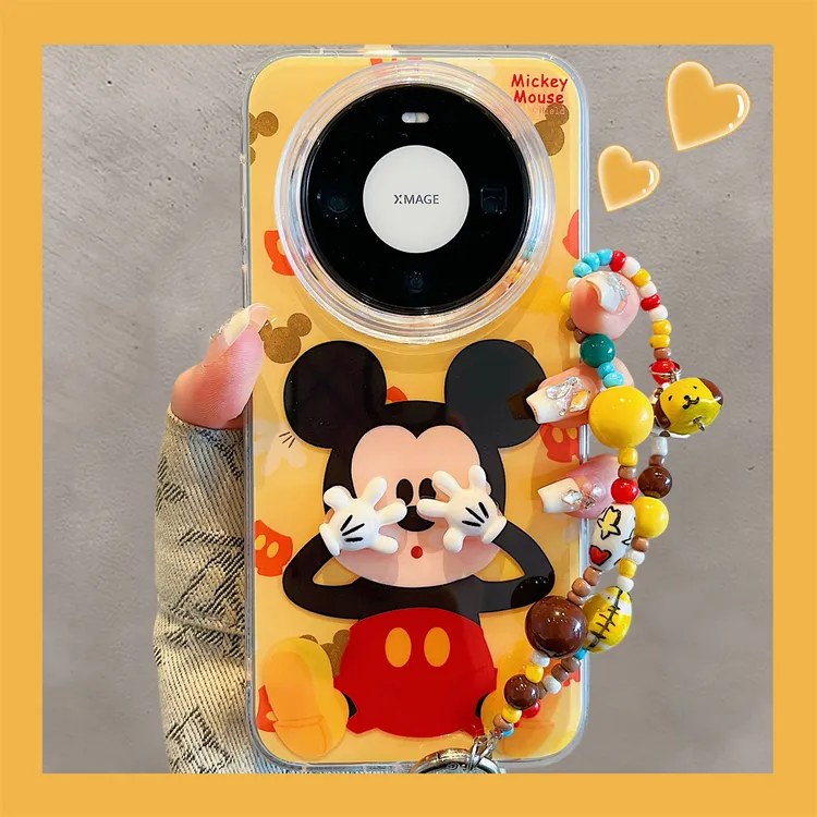 适用华为mate80promax新款手机壳韩系ins可爱卡通米老鼠mate70pro