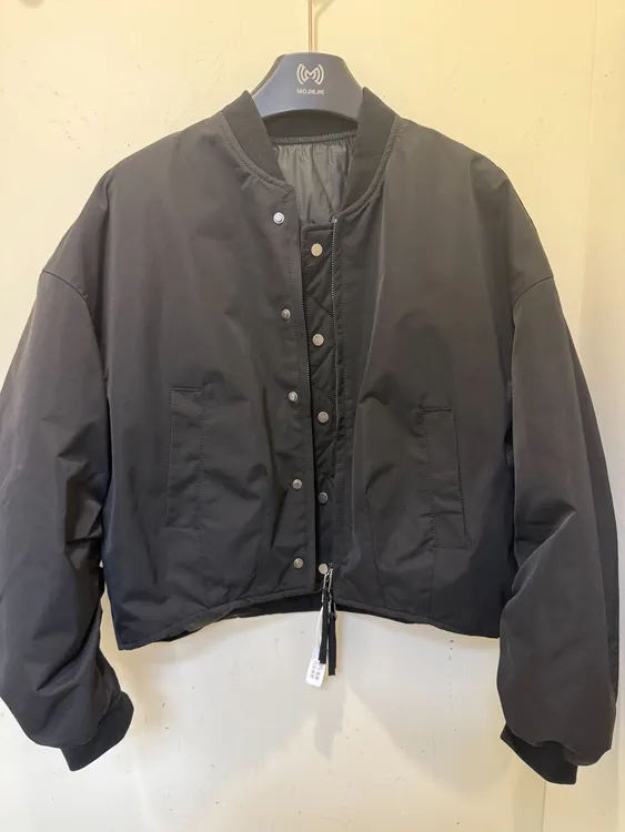 【摩姐姐欧韩】18699冬季新款宽松显瘦圆领单排扣短款羽绒外套