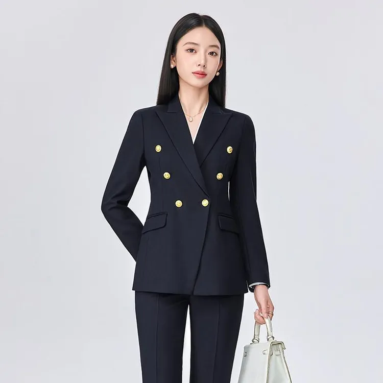 高级感西装套装女春秋小个子通勤穿搭面试职业正装西服外套工作服