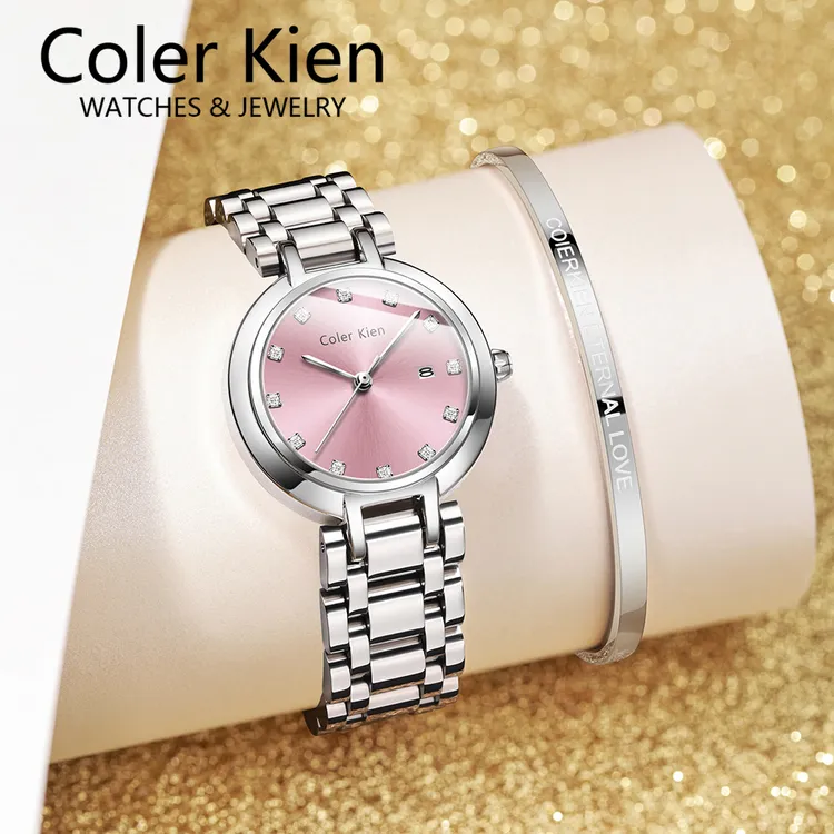 ColerKien【官方直营】全新粉星月系列时尚气质手表女专柜新款腕表