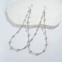 海水珍珠真多银S925麻满天星项链6-7mm-多样性发一