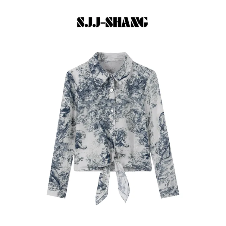 SJJ-SHANG【奥奥丛林】25ss新品满分棉气质高级感衬衫上衣q134436p