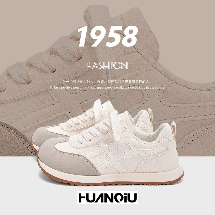 环球百搭德训鞋女款2025秋季新款隐形内增高鞋子女ins潮流休闲鞋