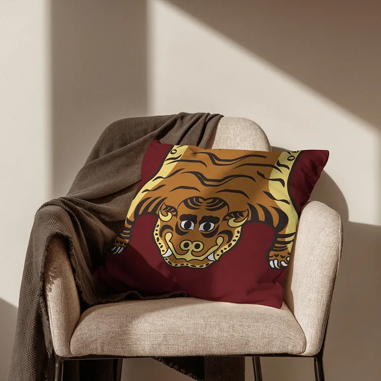 藏式靠枕丝绒靠枕天鹅绒靠垫折叠沙发高级感藏式风格高颜值民族风