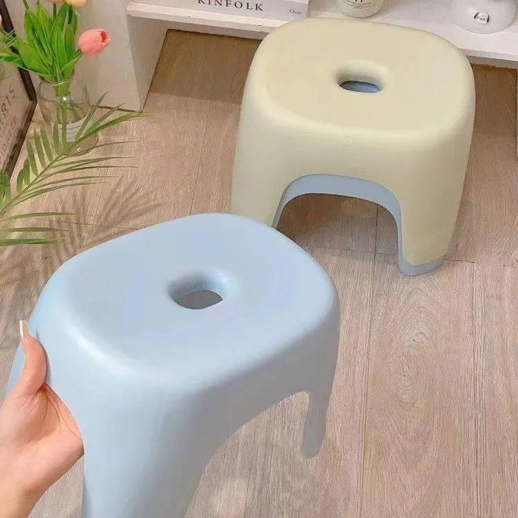 塑料矮凳儿童小板凳浴室出租屋椅子塑料椅子靠背椅子家用小凳子