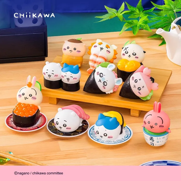 MINISO/名创优品Chiikawa 寿司盲盒手办摆件吉伊卡哇小八乌萨奇