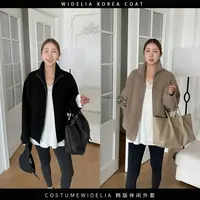 widelia秋季8153韩版简约宽松运动拉链卫衣夹克翻领休闲外套