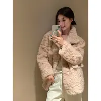 人造皮草 【软糯羊羊】卷卷毛外套特调色 环保仿小湖羊保暖冬季外套