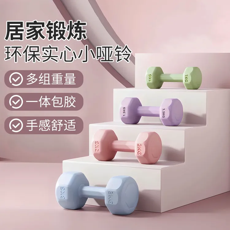 环保小哑铃实心女士居家锻炼神器健身运动