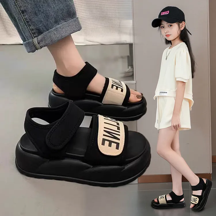 女童凉鞋2025新款夏季休闲公主爆款沙滩鞋儿童中大童女孩软底鞋子