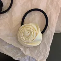 一对玫瑰发绳定制（手工微瑕，介意勿拍）