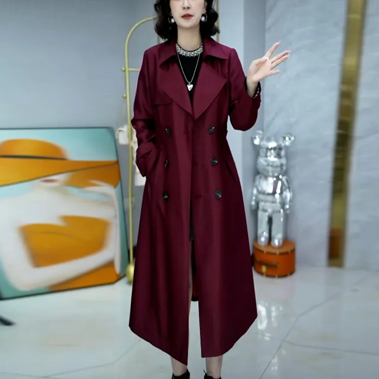 轻奢秋季高贵气质风衣外套女2025新款爆款时尚洋气百搭中长款上衣