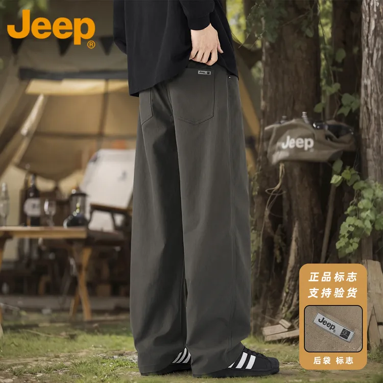 JEEP/吉普美式风vibe休闲裤男士春秋季2025新款直筒宽松日系裤子