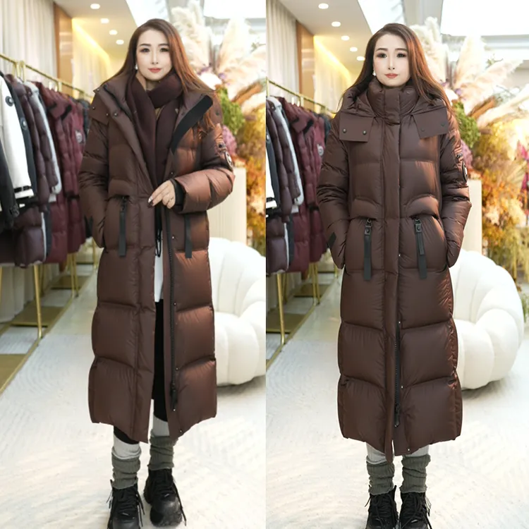 蝶梦菲高端羽绒服2025冬季新款爆款中长款加厚大气保暖外套品牌女装团购