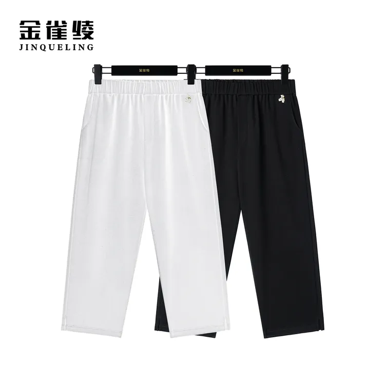 金雀绫【七分小王裤】夏季新款显瘦时尚百搭七分裤休闲裤AK6152