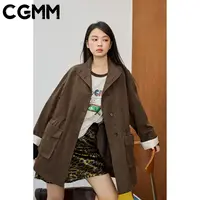 CGMM/橱柜密码秋季新款中长款立领口气质外套风衣DSOMB5151