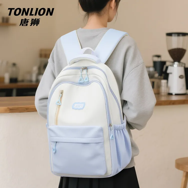 唐狮书包双肩女初中生高中生轻便大容量2025新款中学女生可爱背包