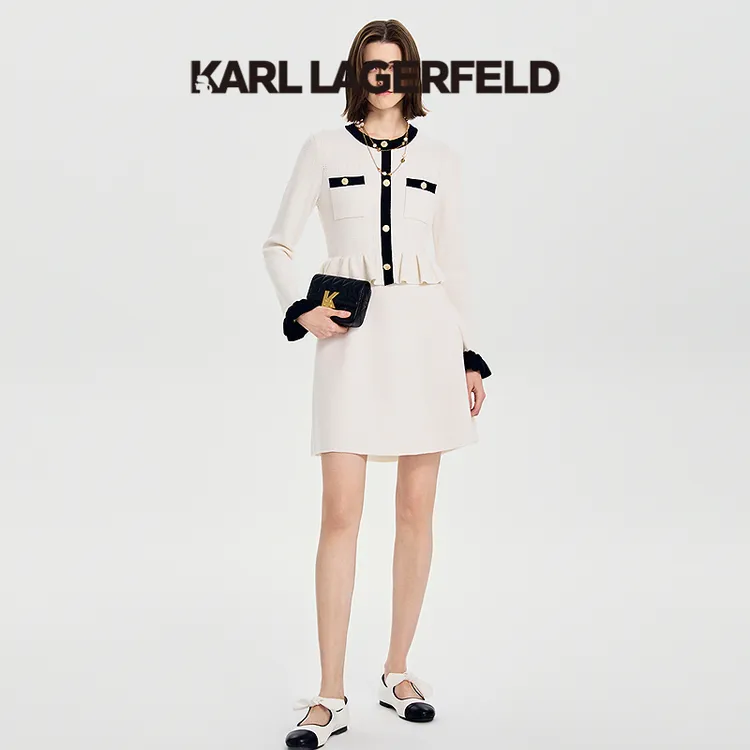 【官方】KARL LAGERFELD卡尔拉格斐秋季新款连衣裙老佛爷M26E1338
