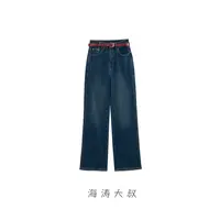 【海涛大叔】「长情裤」巴斯夫高弹高腰窄版直筒牛仔裤