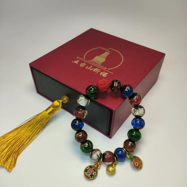 非金属玻璃手链 五台山香灰琉璃十全十美手串手工时尚古法