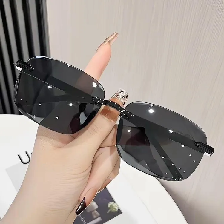 【设计师26新款】男士无框切边太阳镜时尚开车钓鱼司机墨镜防紫外线商品图