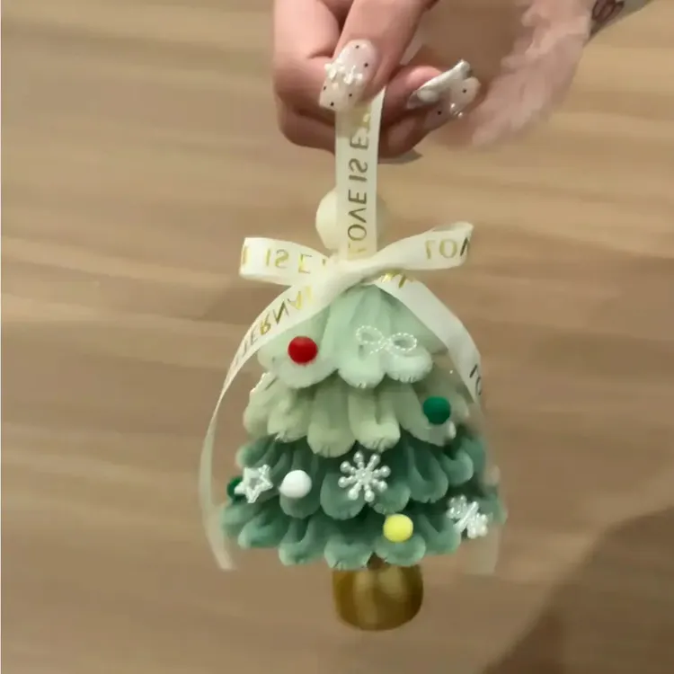扭扭棒圣诞树挂件手工diy苹果圣诞树材料包驾车个人用品