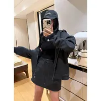 SP 连帽宽松休闲卫衣外套加休闲短裙套装卫衣套装 