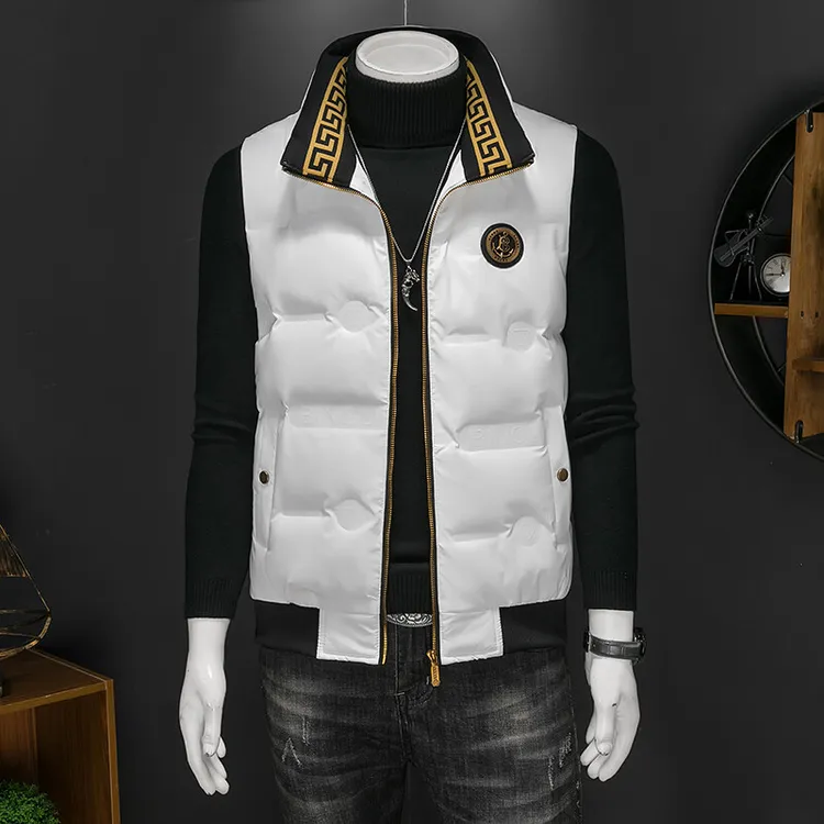 2025韩版时尚男士高端羽绒马甲外穿背心秋冬新款潮流简约百搭外套
