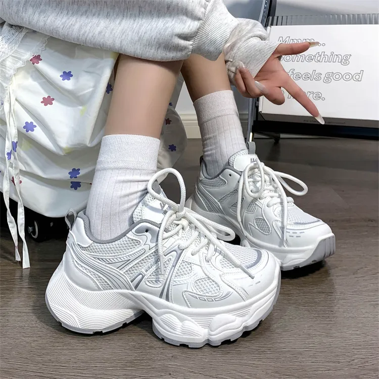 回力老爹鞋女2025秋季新款轻便厚底增高女鞋休闲透气跑步运动鞋子