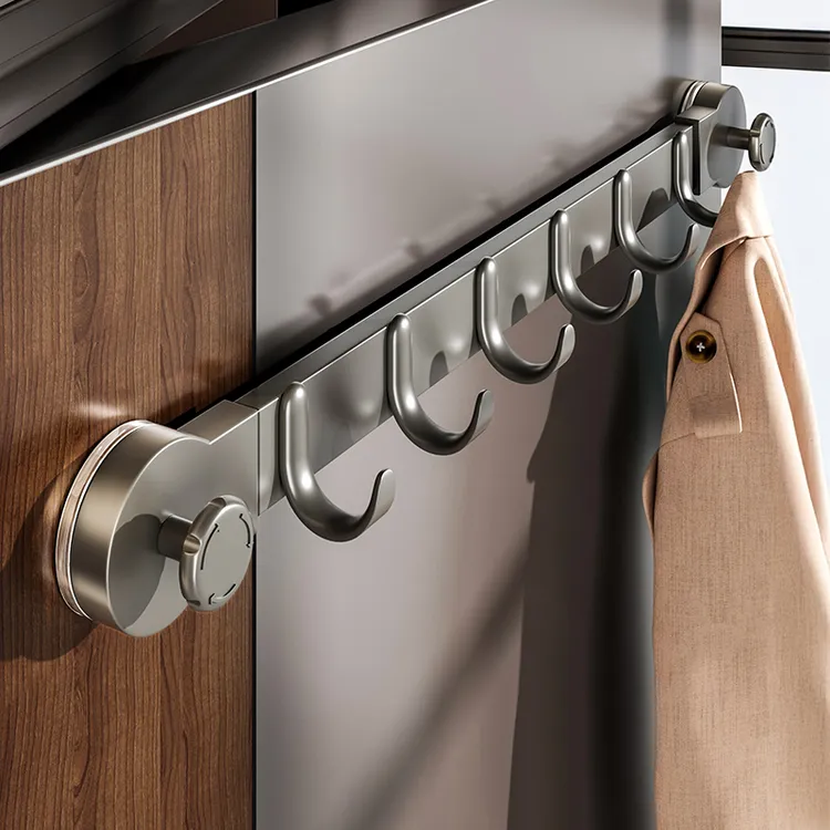 优勤吸盘轻奢挂钩免打孔强力粘胶衣服收纳置物钩入户门后包挂衣架