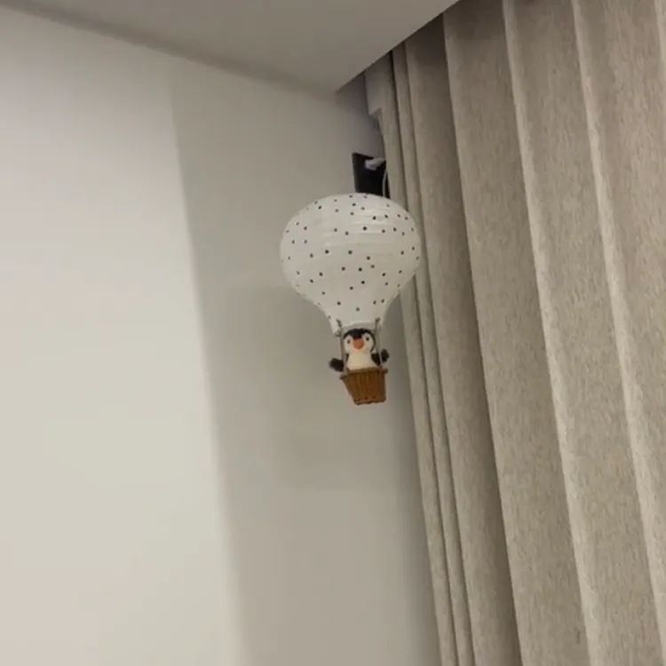 飞天热气球玩偶摆件ins风儿童房装饰diy材料包手工挂饰气球装饰