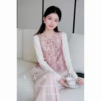 YANG GZ【姹紫嫣红】新中式织金提花圆领开衫马甲女 GZ5153GL602469