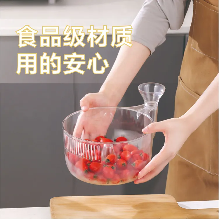 【发明狂徒林林七作品】转转乐自动洗水果盆