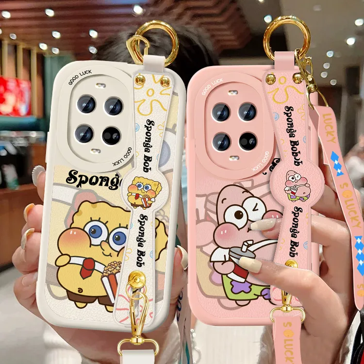 适用华为nova14Ultra手机壳女Nova14新款14pro挂绳腕带小羊皮支架