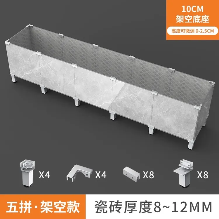 铝合金加厚瓷砖固定菜箱种植鱼缸种菜花盆卡扣花箱玻璃固定器配件