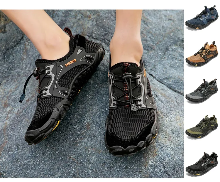 溯溪鞋户外新款五指鞋欧美大码沙滩游泳鞋潜水鞋抓地涉水登山鞋男