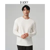 【唐琳专属】HANY【莫代尔棉羊毛】西沃德长袖针织保暖白色内搭打底衫