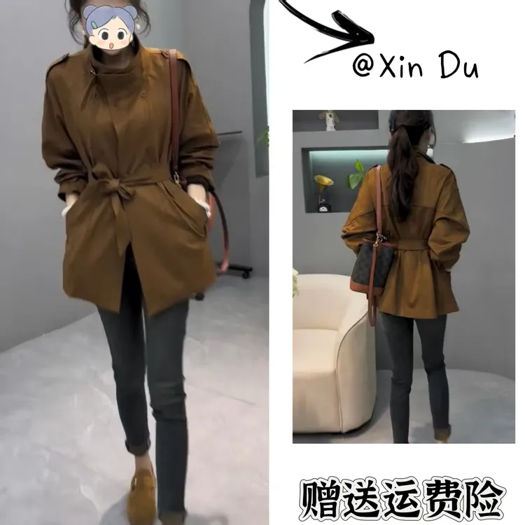 2025秋季新款时尚显瘦气质女士网红洋气外套百搭款D23325