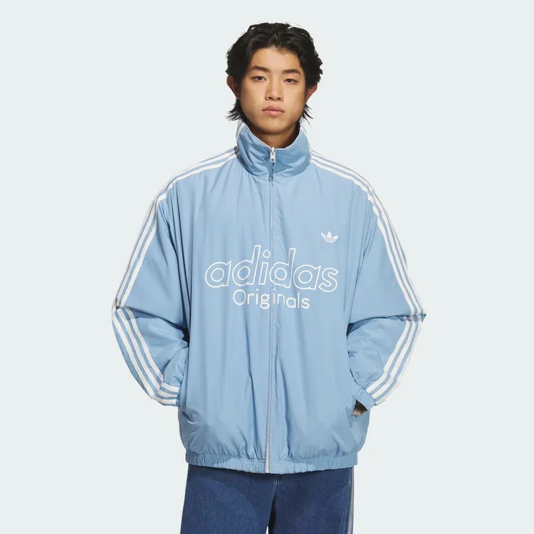 阿迪达斯潘展乐同款保暖双面穿运动宽松棉服 KS5955