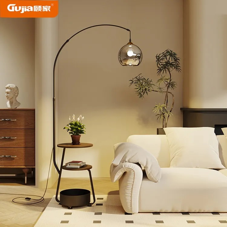 顾家新款意式极简高级感氛围落地灯客厅沙发旁边装饰钓鱼立式台灯