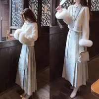 【婷婷】《桂海•晴岚》织金刺绣 马面裙呢外套系列 TT2SQTH2352