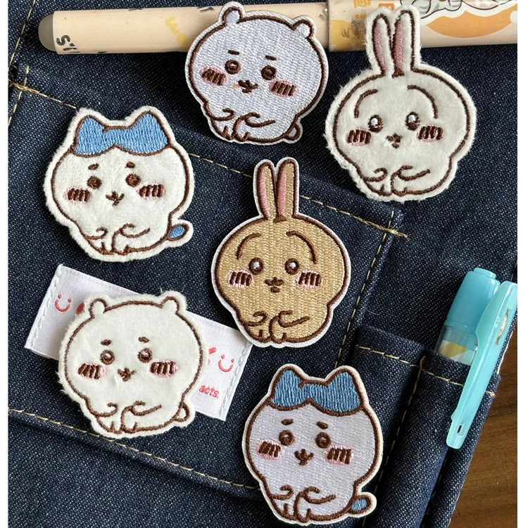 【吉伊卡哇装饰贴布】新款刺绣布贴卡通衣服补丁贴包包鞋子DIY自粘