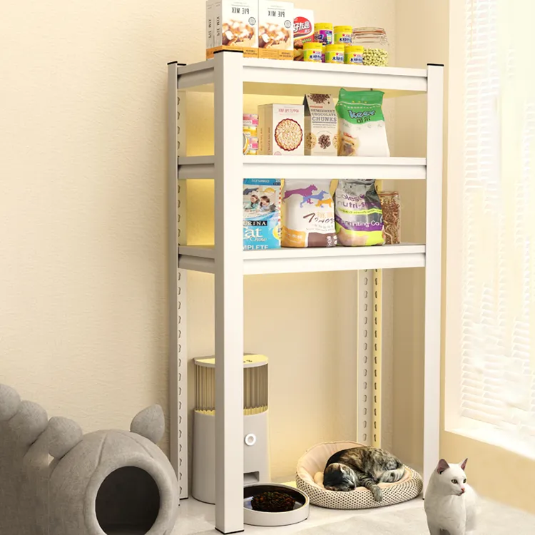 猫砂盆上方置物架猫粮罐头收纳架猫咪食堂宠物收纳柜多层宽置物架