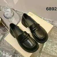 舒适时尚厚底乐福鞋新款简约百搭英伦风休闲小皮鞋子6892