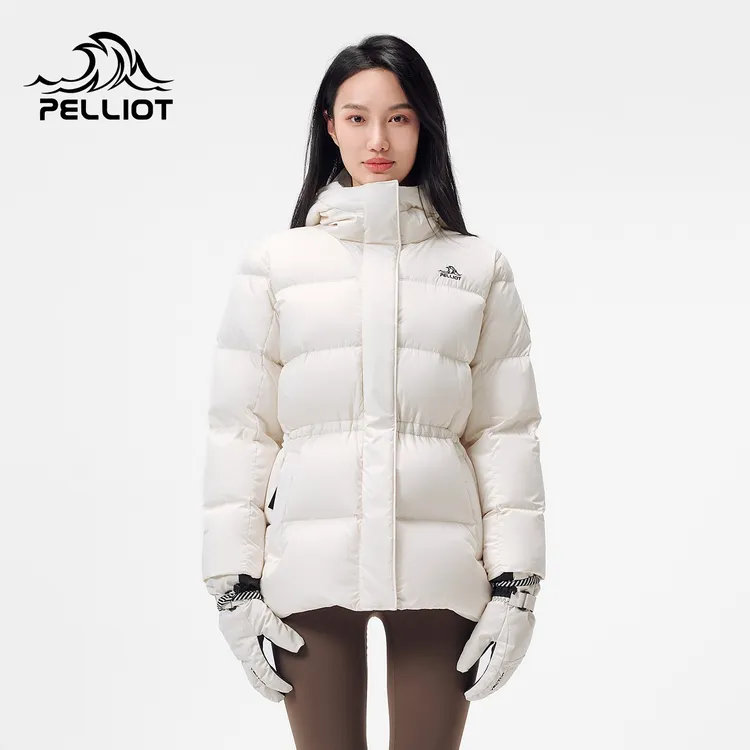 伯希和户外800蓬羽绒服女款秋冬新款超轻保暖修身百搭连帽鹅绒服