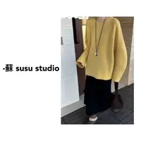 JS韩版宽松显瘦毛衣针织衫中长款纯色休闲百搭套头1002
